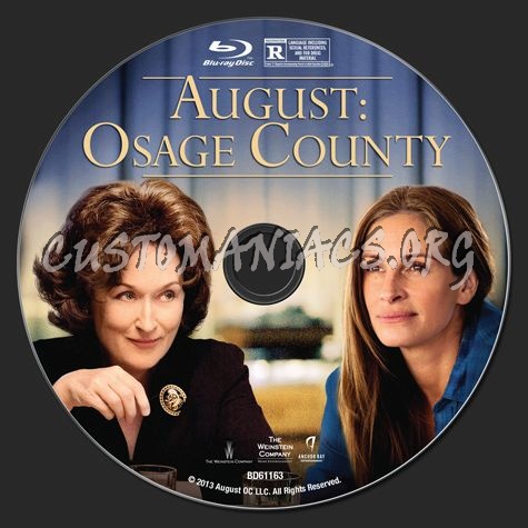 August Osage County blu-ray label