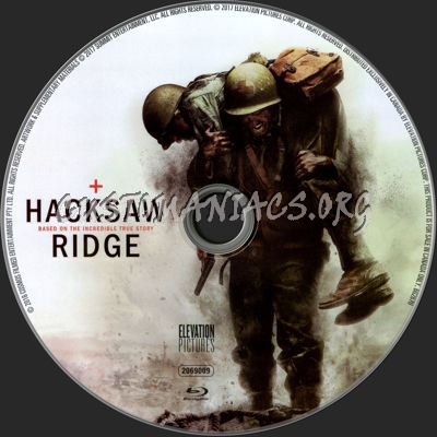 Hacksaw Ridge blu-ray label