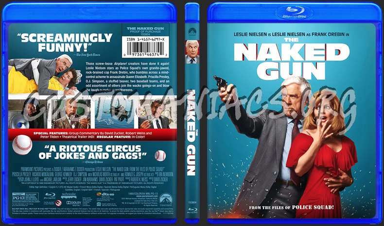 The Naked Gun blu-ray cover