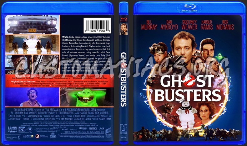 Ghostbusters blu-ray cover