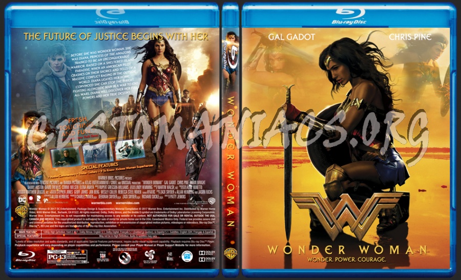 Wonder Woman (2017) dvd cover