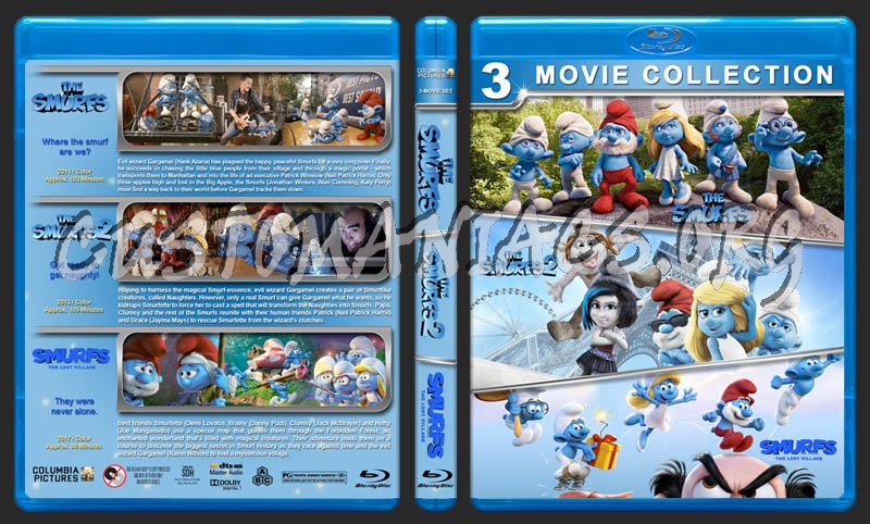 The Smurfs Triple Feature blu-ray cover