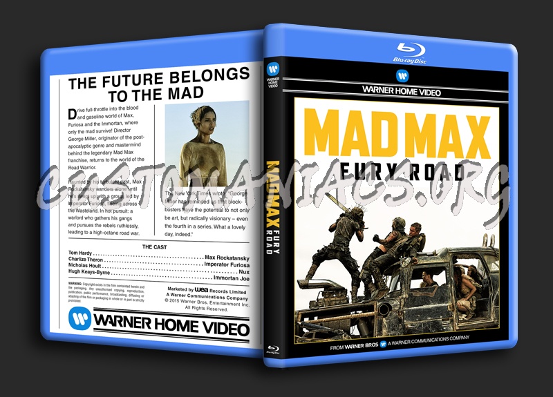 Mad Max: Fury Road blu-ray cover