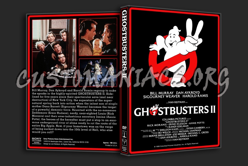 Ghostbusters II dvd cover