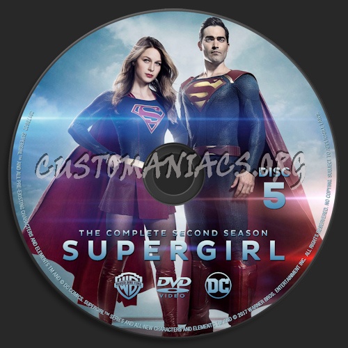 Supergirl Season 2 dvd label