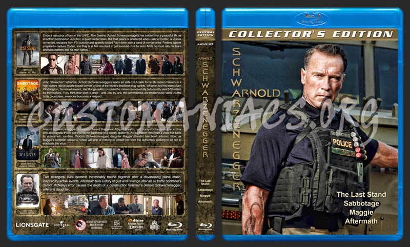 Arnold Schwarzenegger 4-Pack blu-ray cover