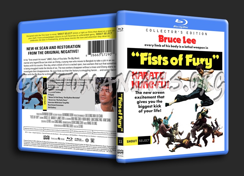 Fists of Fury (aka The Big Boss) blu-ray cover