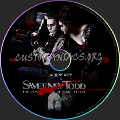 Sweeney Todd: The Demon Barber of Fleet Street dvd label