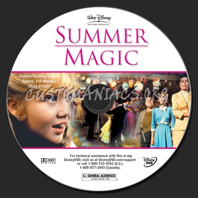 Summer Magic dvd label