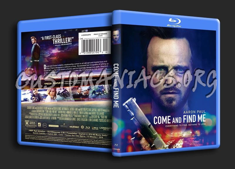 Come and Find Me blu-ray cover