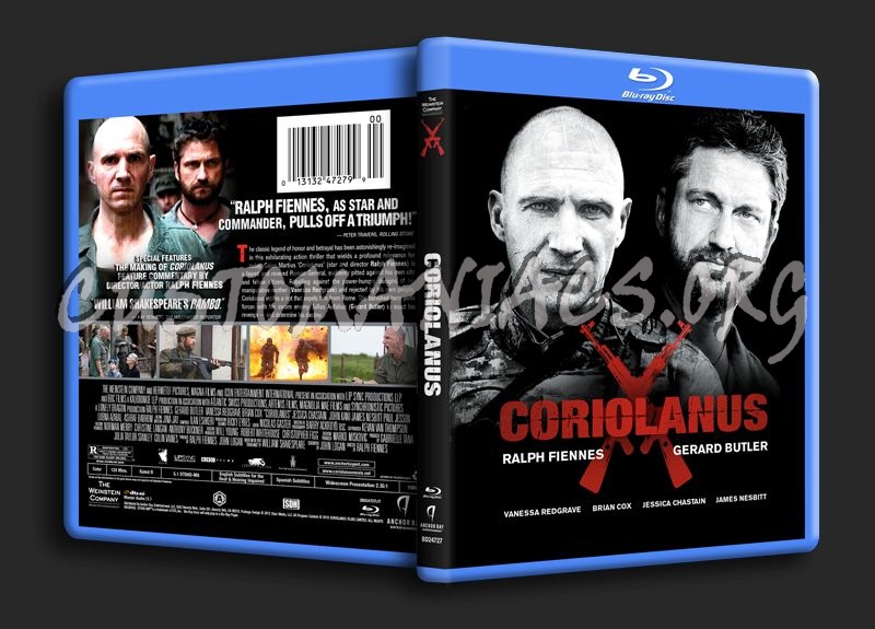 Coriolanus blu-ray cover