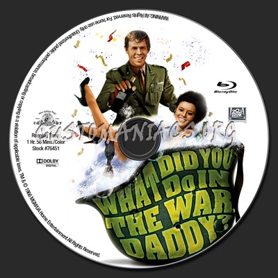 What Did You Do in the War, Daddy? blu-ray label