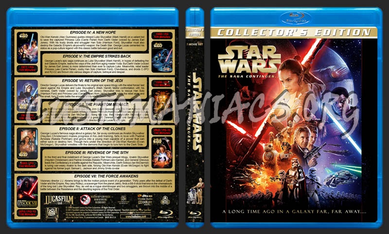 Star Wars: The Saga Continues... blu-ray cover