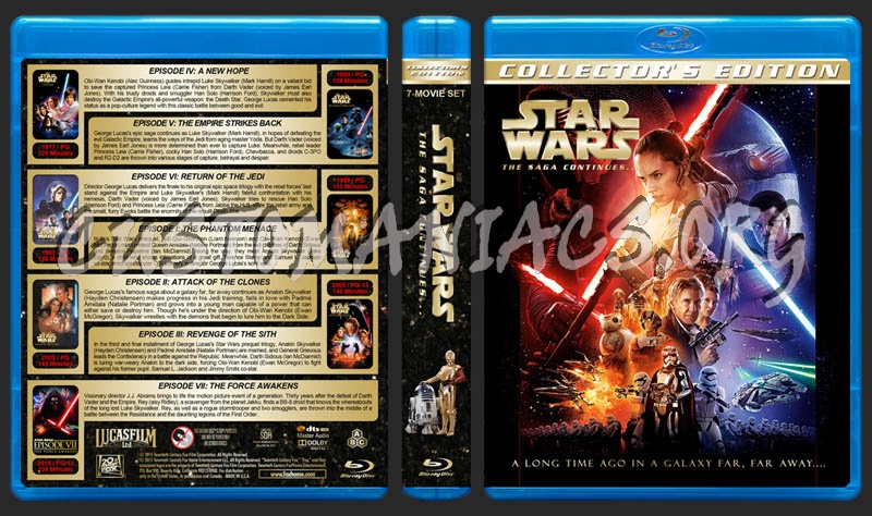 Star Wars: The Saga Continues... blu-ray cover