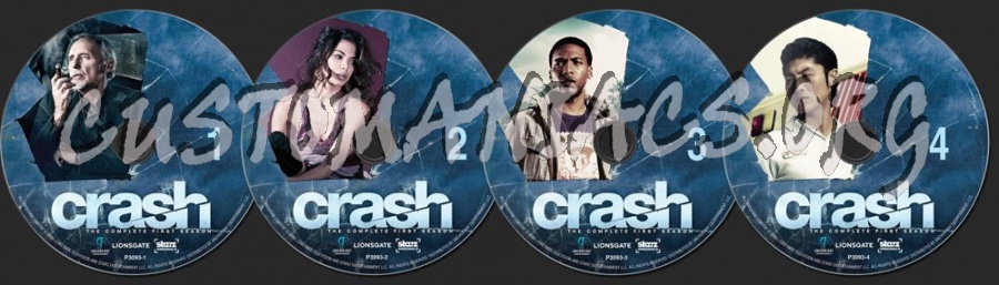 Crash Season 1 dvd label