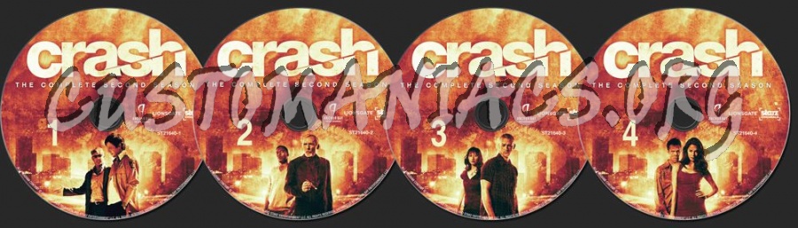 Crash Season 2 dvd label