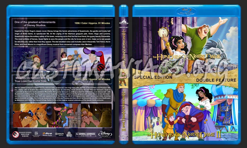 The Hunchback of Notre Dame Double Feature blu-ray cover