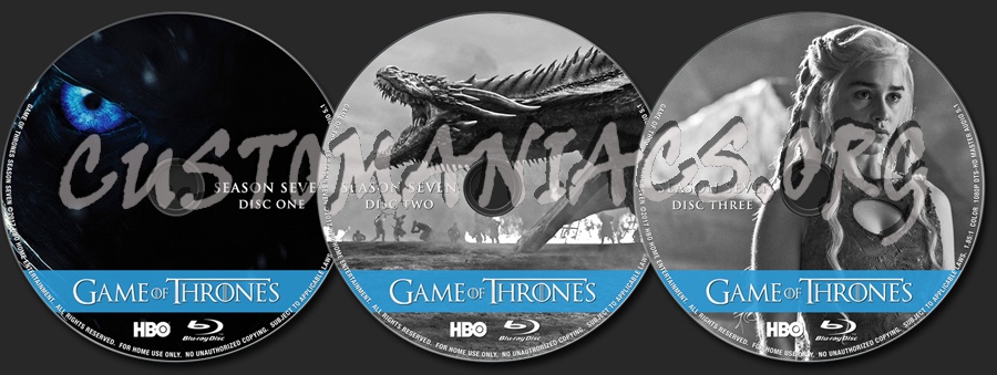 Game of Thrones Season 7 blu-ray label