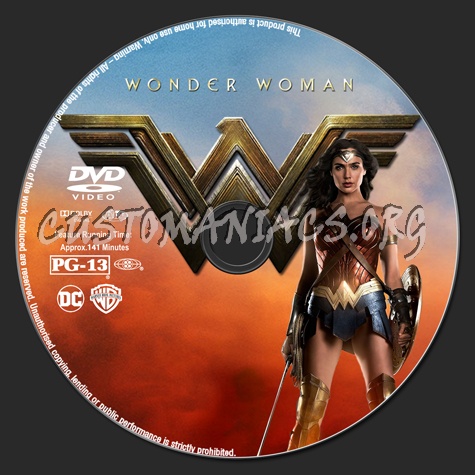 Wonder Woman dvd label