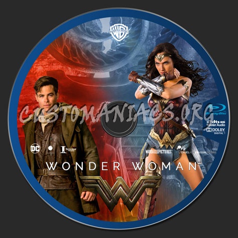 Wonder Woman 2017 blu-ray label