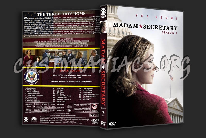 Madam Secretary - Season 3 dvd cover