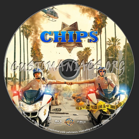 Chips (2017) blu-ray label