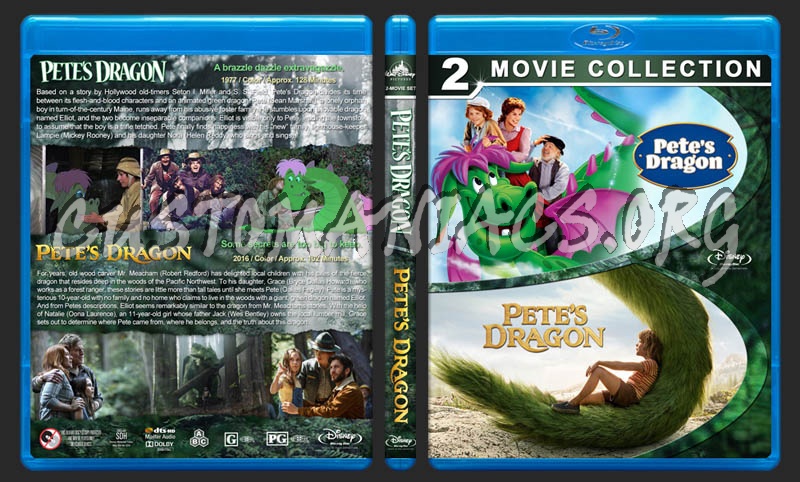 Pete's Dragon Double Feature blu-ray cover