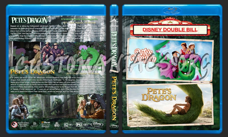 Pete's Dragon Double Feature blu-ray cover