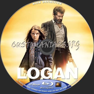 Logan blu-ray label