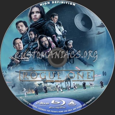 Rogue One: A Star Wars Story blu-ray label