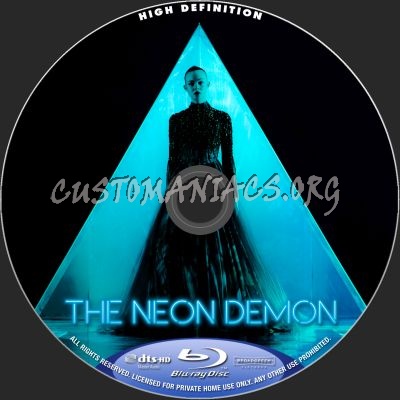 The Neon Demon blu-ray label