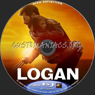 Logan blu-ray label