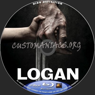 Logan blu-ray label