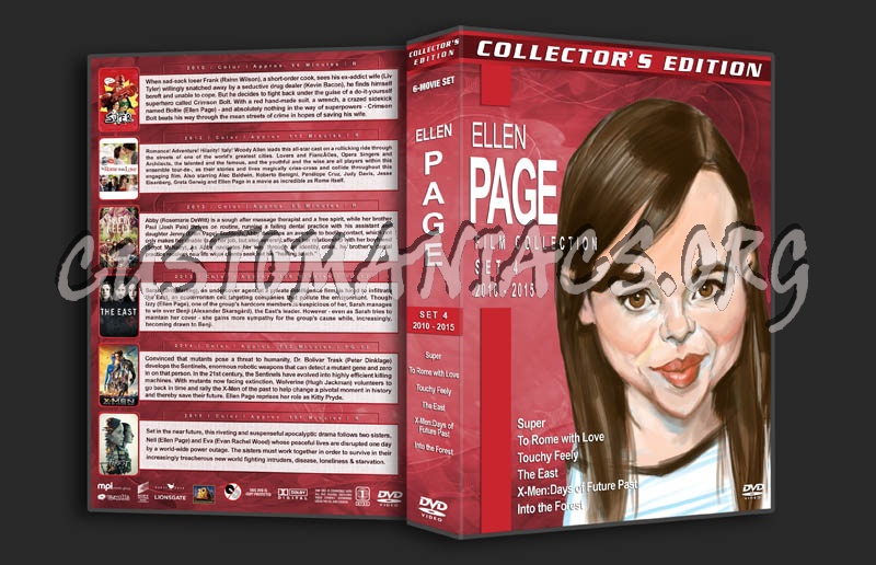 Ellen Page Film Collection - Set 4 (2010-2015) dvd cover