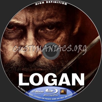 Logan blu-ray label