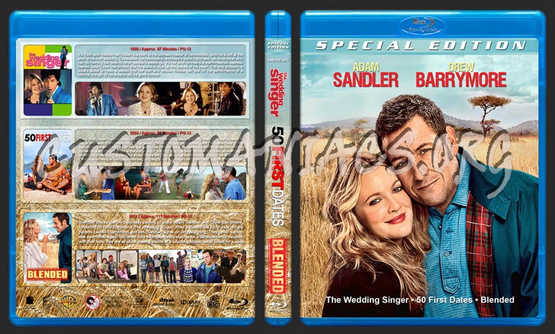 Adam Sandler / Drew Barrymore Triple Feature blu-ray cover