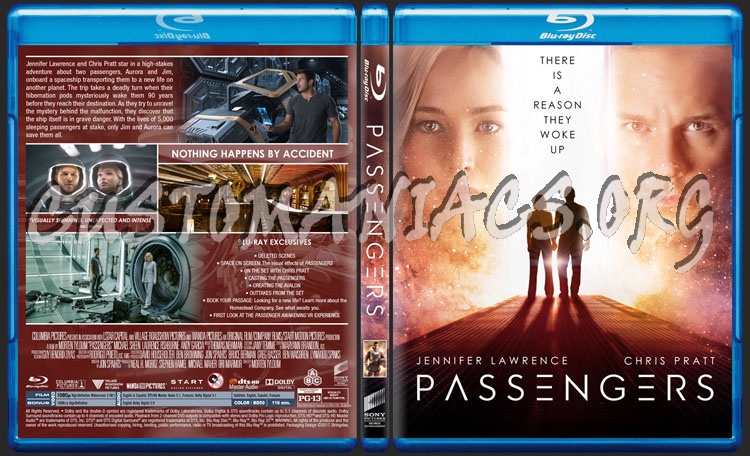 Passengers (2016) blu-ray cover