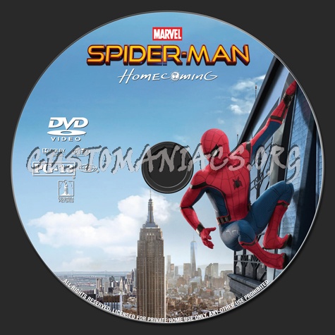 Spider-Man: Homecoming dvd label