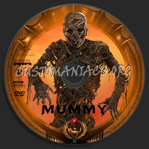 The Mummy (2017) dvd label