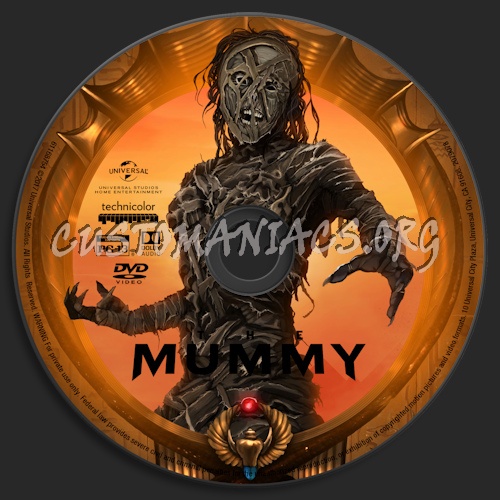 The Mummy (2017) dvd label