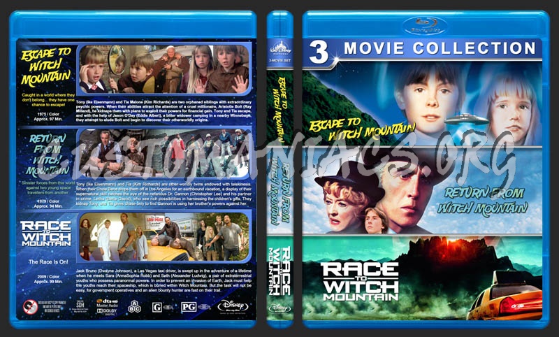 Escape to / Return From / Race to Witch Mountain Triple Feature blu-ray cover