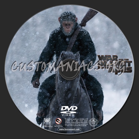 War for the Planet of the Apes dvd label