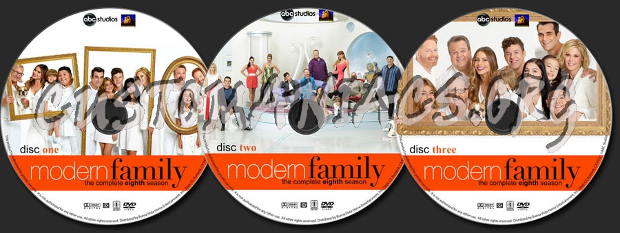 Modern Family - Season 8 dvd label