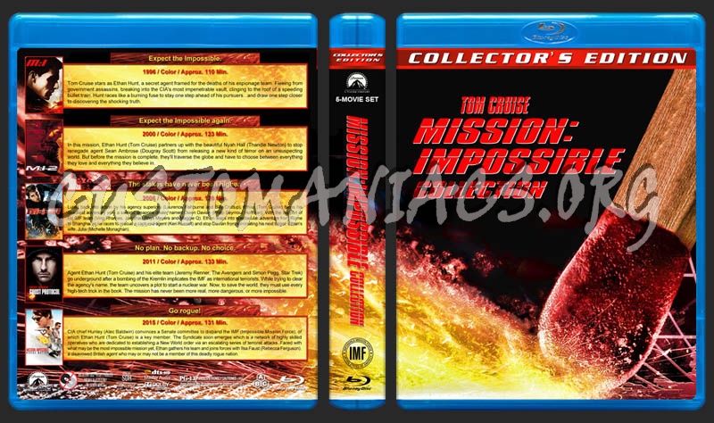 Mission Impossible Collection (5) blu-ray cover