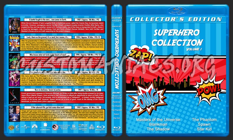 Superhero Collection - Volume 1 blu-ray cover