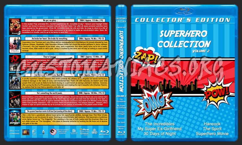 Superhero Collection - Volume 2 blu-ray cover