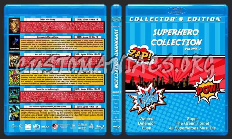 Superhero Collection - Volume 3 blu-ray cover