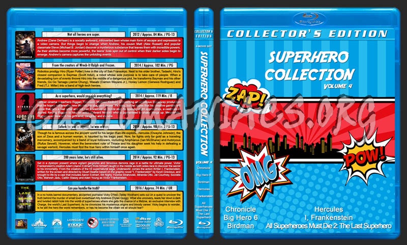 Superhero Collection - Volume 4 blu-ray cover