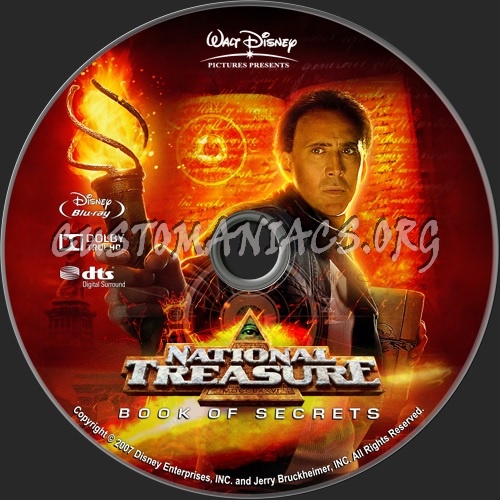 National Treasure: Book of Secrets blu-ray label