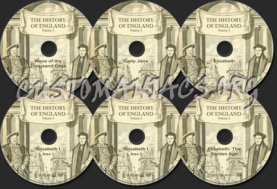 The History of England  - Volume 1 dvd label